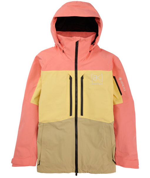 Burton Men's [ak] Swash Gore-Tex 2L Jacket Reef Pink/Buttermilk/Mushro ...