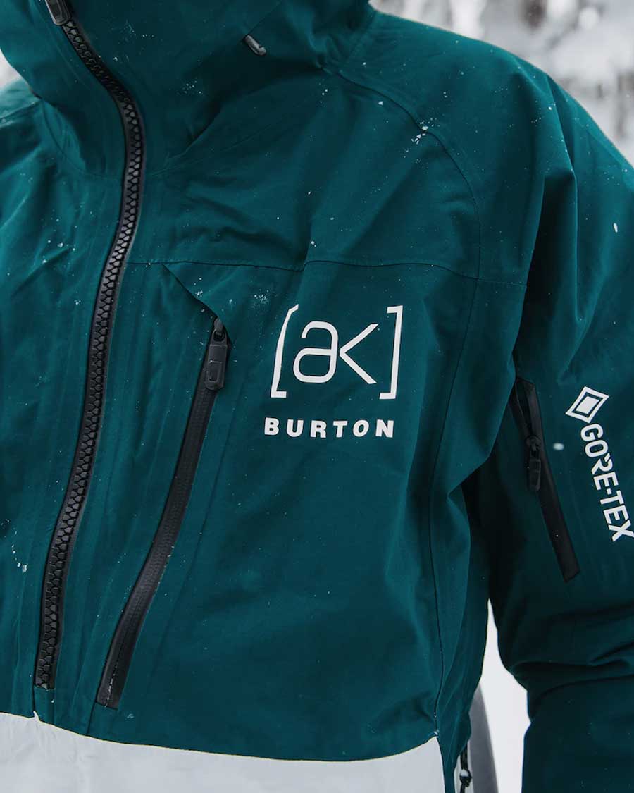 Burton Men's [ak] Velocity Gore-Tex Anorak Emerald/Gray 2025