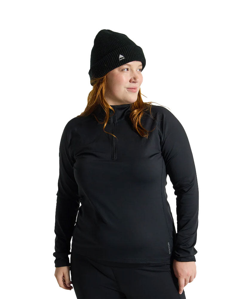 Burton Women's Heavyweight X Quater Zip True Black 2025