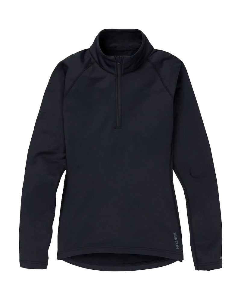 Burton Women's Heavyweight X Quater Zip True Black 2025