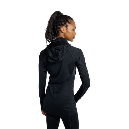 Burton Women's Midweight X Long Neck Hoodie True Black 2025