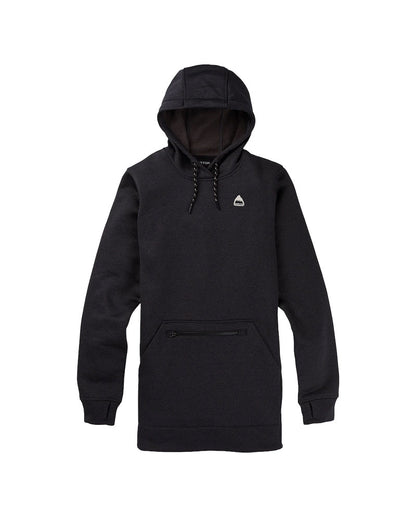 Burton Women's Oak Long Pullover Hoodie True Black Heather 2025