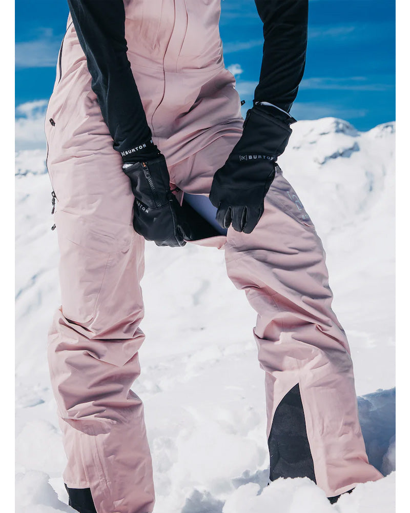 Burton Women s ak Kimmy Gore Tex 2L Bib Pants Shadow Pink 2025 The Source Snowboard Skate