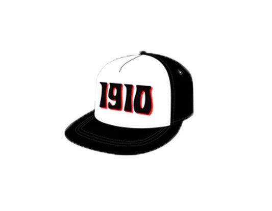 1910 Roberta Emb Hat Black/White 2024