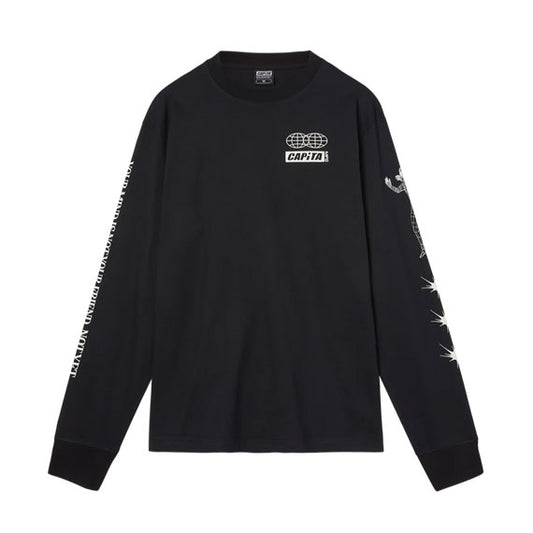 Capita Friend Long Sleeve T-Shirt Black 2025