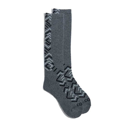 Coal Lightweight Snow Sock Grey Linework 2025