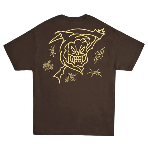 Corduroy Flash Short Sleeve T-Shirt Brown 2025