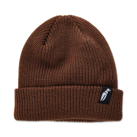 Crab Grab Claw Label Beanie - Brown