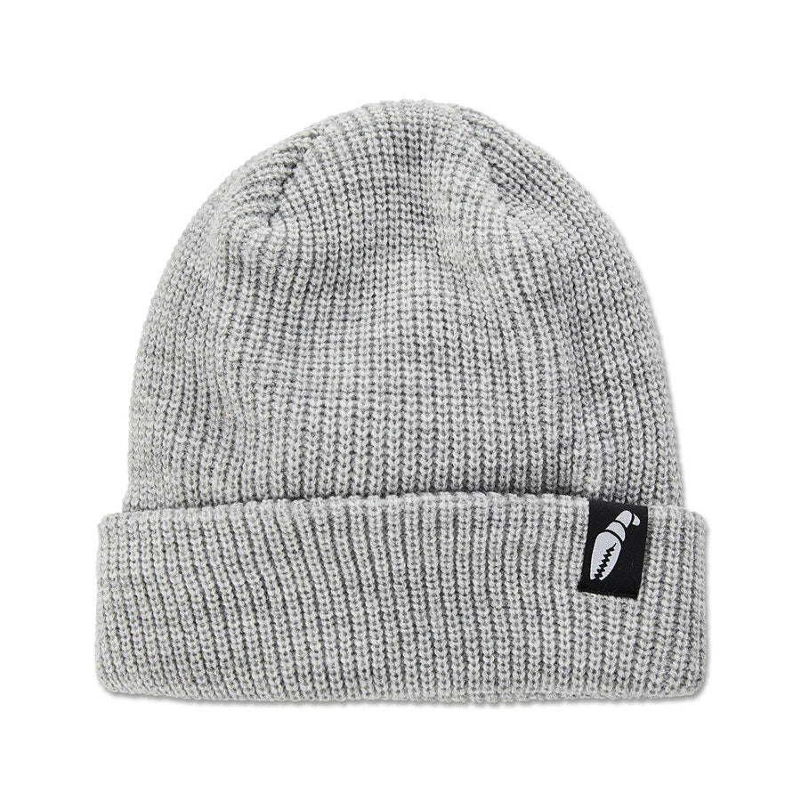 Crab Grab Claw Label Beanie - Heather Grey