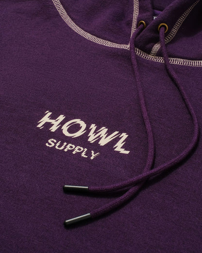 Howl DWR Hoodie Eggplant 2025