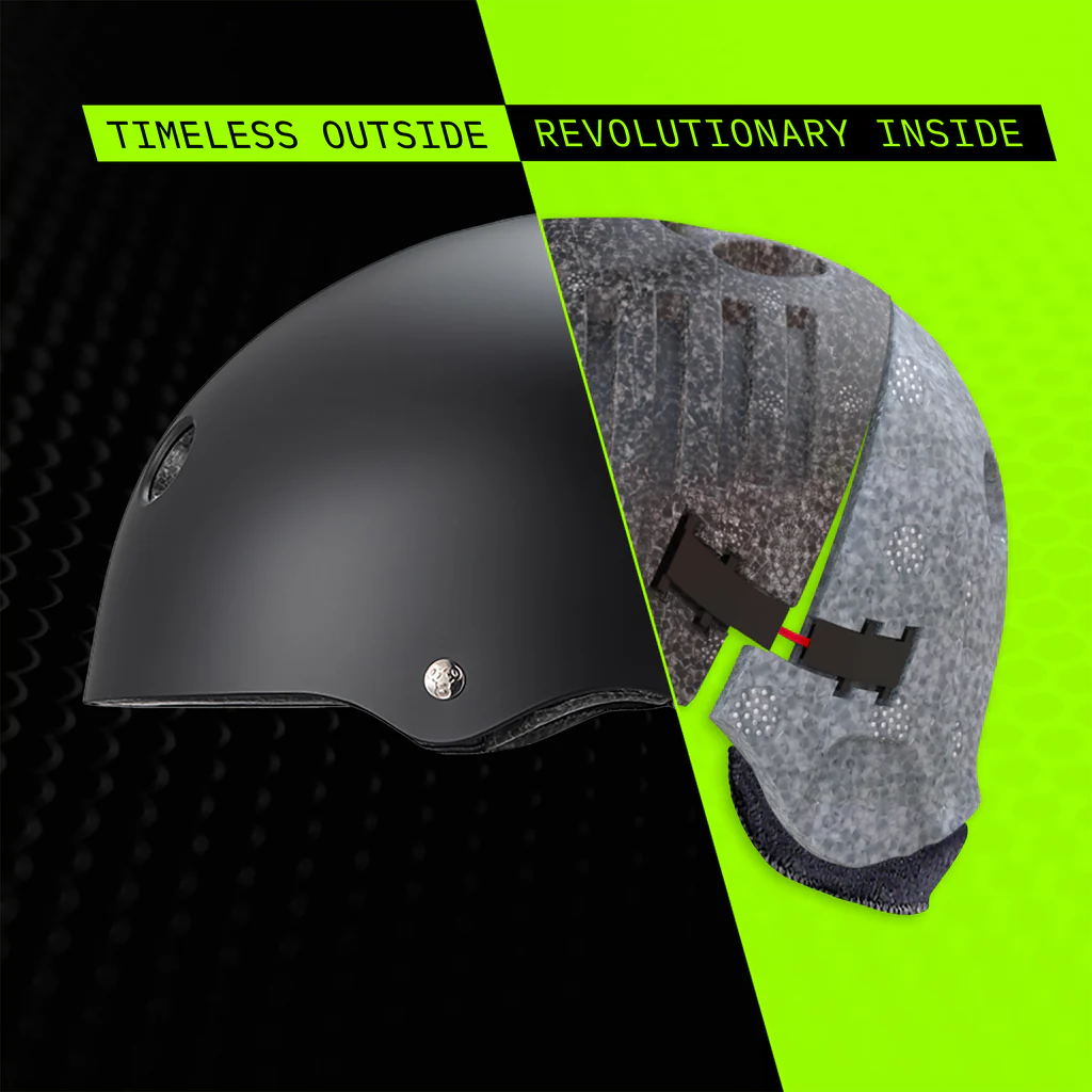 Triple 8 Deep Cover Helmet - Matte Black