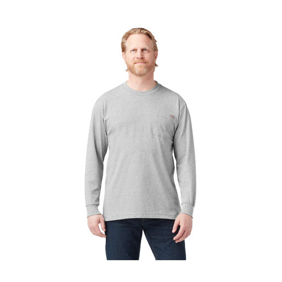 Dickies Heavyweight LS Pocket T-Shirt - Heather Gray