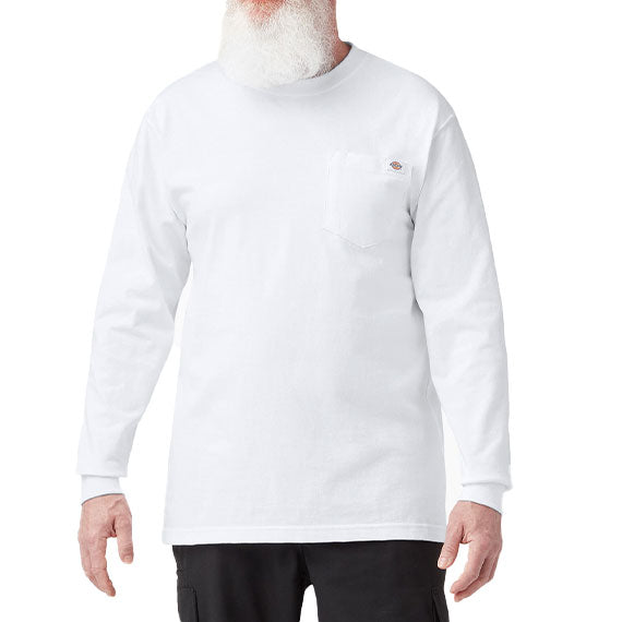 Dickies Heavyweight LS Pocket T-Shirt - White