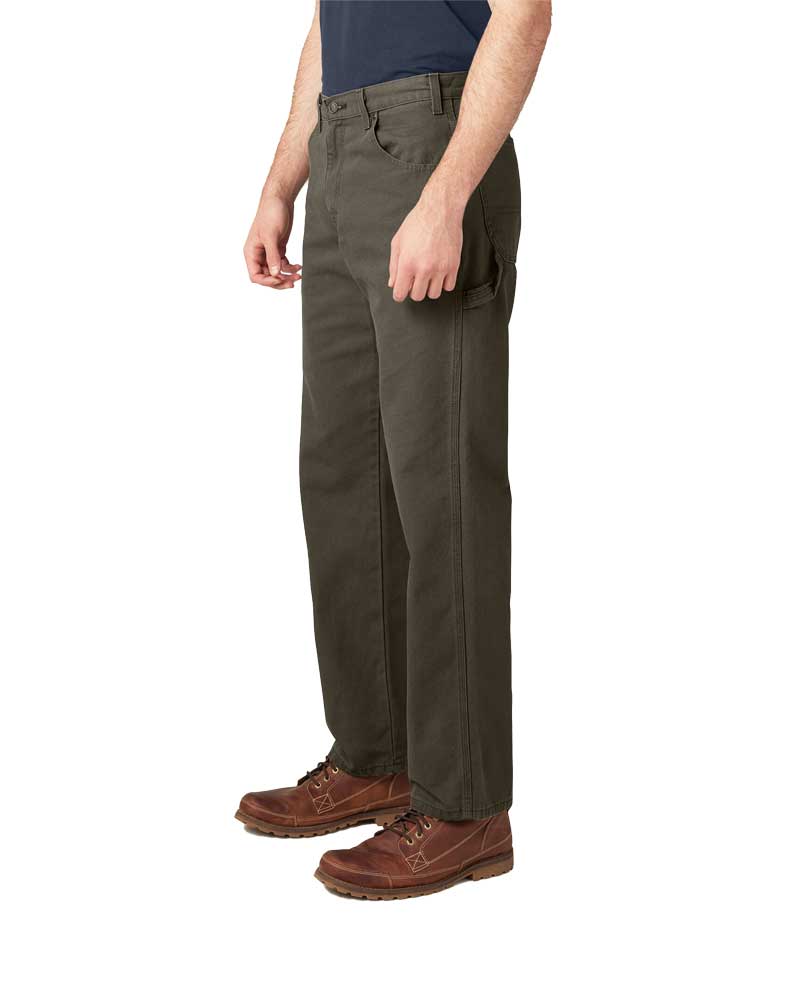 Dickies Relaxed Carpenter Pant - Rinsed Moss Green