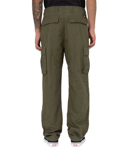 Dickies Relaxed Fit Double Knee Cargo Pant - Military Green