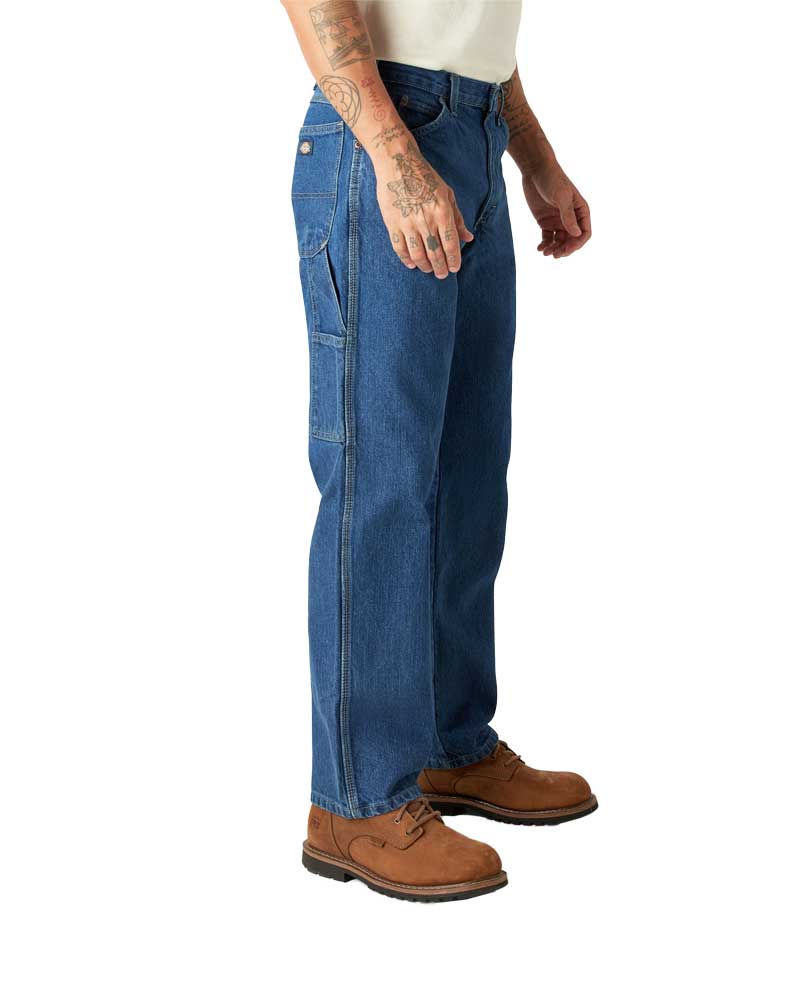 Dickies Relaxed Heavyweight Carpenter Jeans - Stonewash Indigo