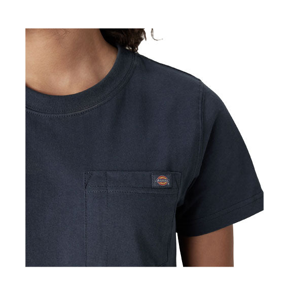 Dickies Women's Heavyweight Pocket T-Shirt Airforce Blue