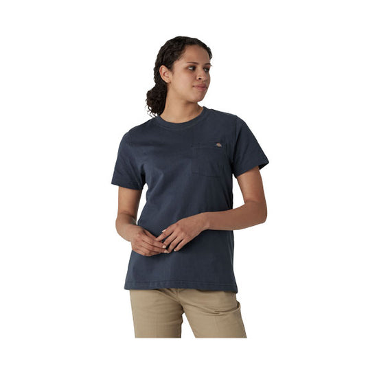 Dickies Women's Heavyweight Pocket T-Shirt Airforce Blue