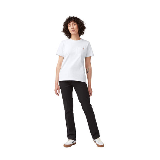 Dickies Women's Heavyweight Pocket T-Shirt White