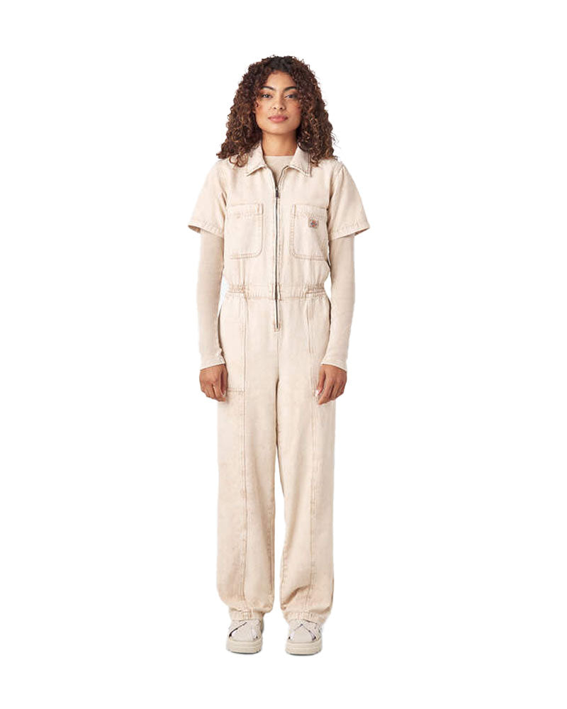 Dickies Women's Newington Coverall Acid Wash Sandstone