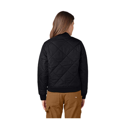 Dickies Women's Quilted Bomber Jacket Black