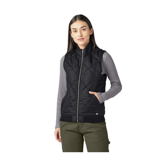 Dickies Women's Quilted Vest Black