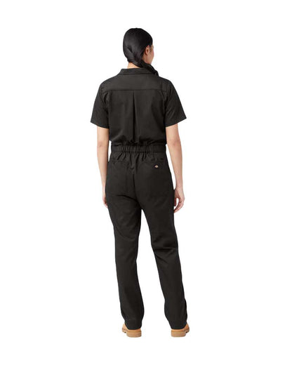 Dickies Women's Short Sleeve Flex Coverall Black