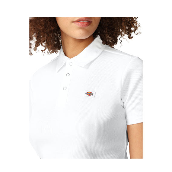 Dickies Women's Tallsee Polo T-Shirt White