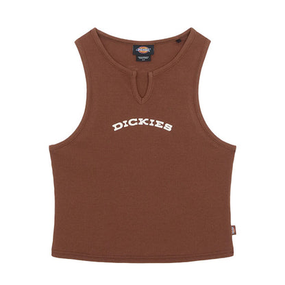 Dickies Women's V Neck Top Cappuccino