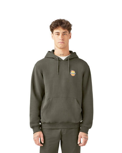 Dickies x Spitfire Fleece Pullover Hoodie - Olive Green