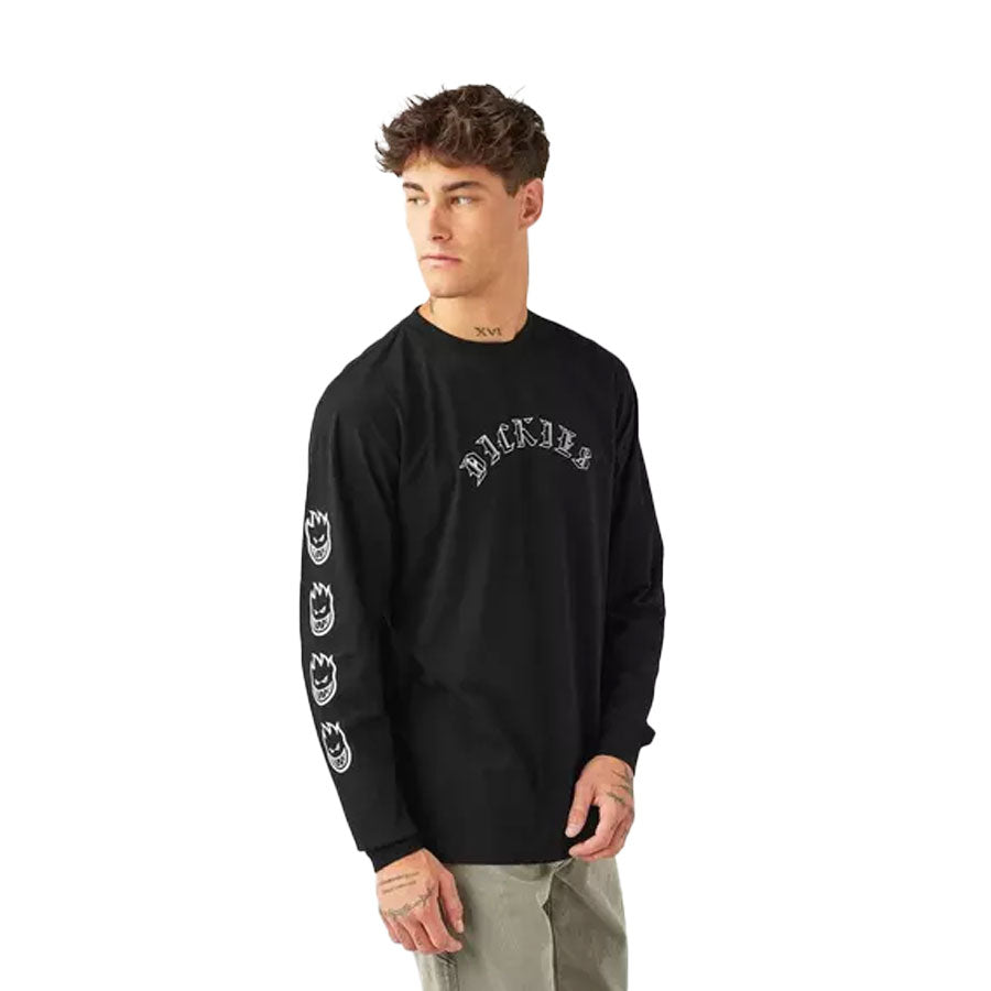 Dickies x Spitfire Knit Long Sleeve T-Shirt - Black