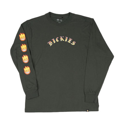 Dickies x Spitfire Knit Long Sleeve T-Shirt - Olive Green