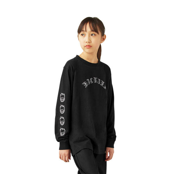 Dickies x Spitfire Youth Knit Long Sleeve T-Shirt - Black