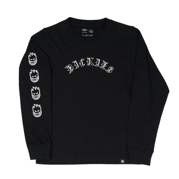 Dickies x Spitfire Youth Knit Long Sleeve T-Shirt - Black