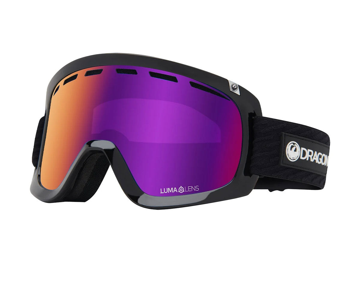 Dragon D1 OTG 2 Goggle Icon Purple/LL Blue Ion + LL Amber 2025