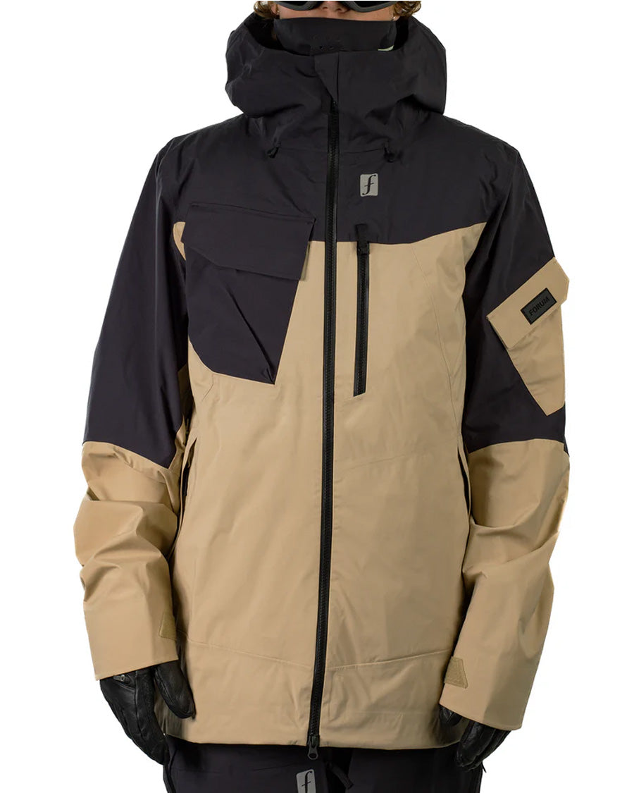 Forum 3-Layer Backcountry Jacket - Black/Desert Khaki 2025