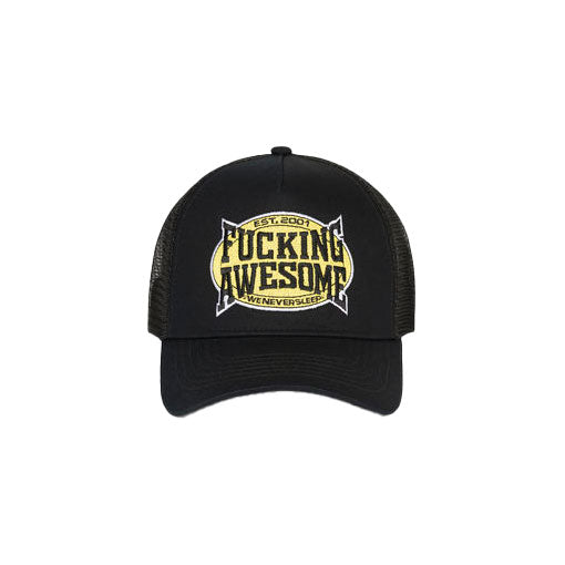 Fucking Awesome KO Mesh Trucker Snapback - Black