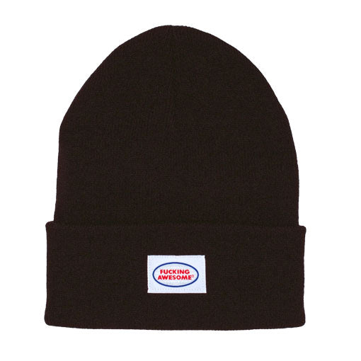 Fucking Awesome Mechanic Cuff Beanie - Black