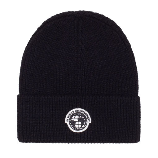 Fucking Awesome World Cuff Beanie - Black