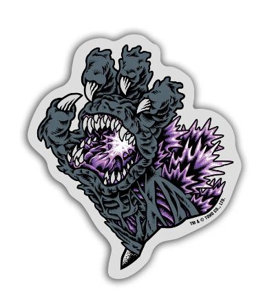 Santa Cruz X Godzilla Stickers 4Pk