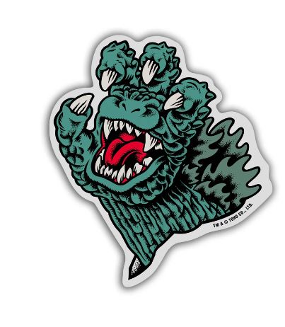 Santa Cruz X Godzilla Stickers 4Pk