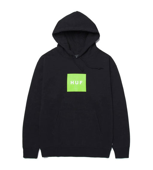 HUF Essentials Box Logo Hoodie - Black