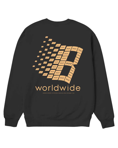 HUF x Bronze 56k Crewneck Black