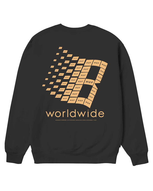 HUF x Bronze 56k Crewneck Black