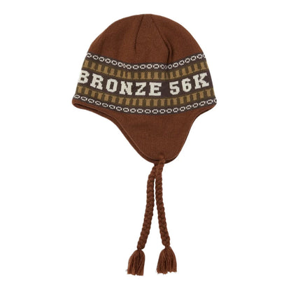 HUF x Bronze 56k Flap Beanie Brown