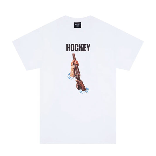 Hockey ShotgunT-Shirt - White