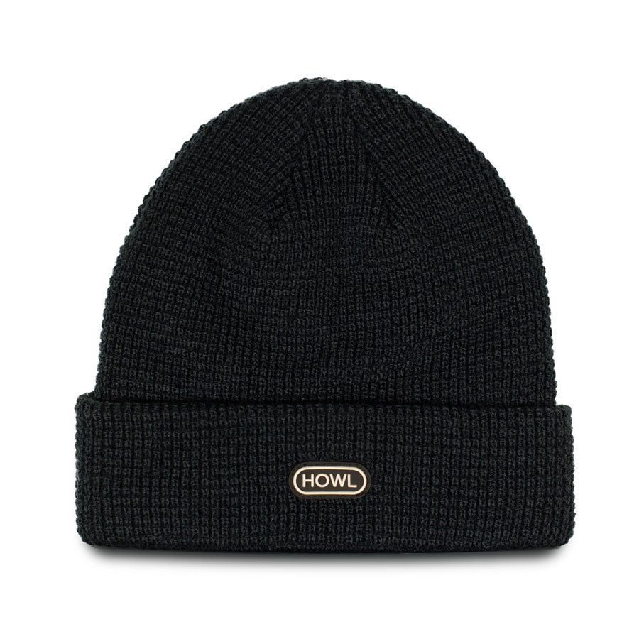 Howl Waffle Beanie Black 2025