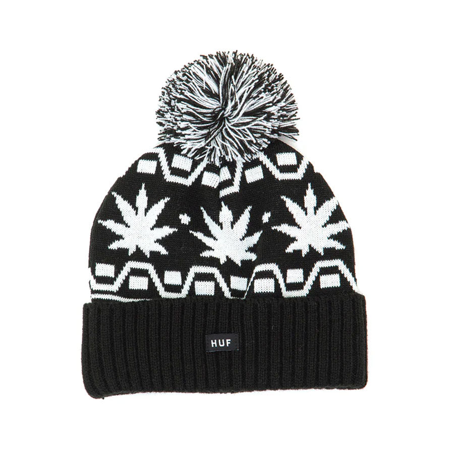 Huf Apres Cuff Pom Beanie - Black