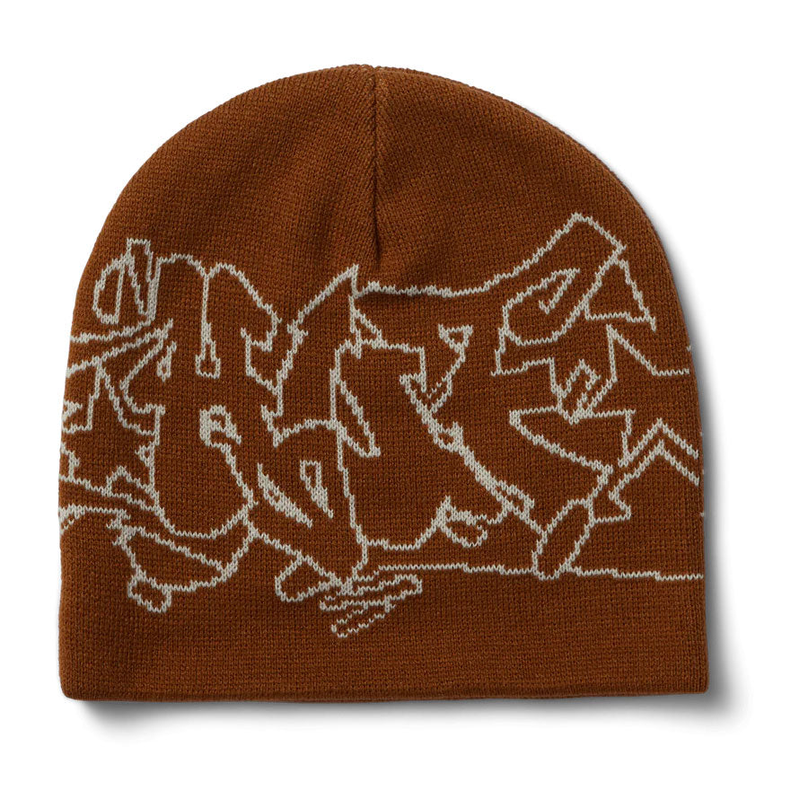 Huf Outlines Skull Beanie - Russet