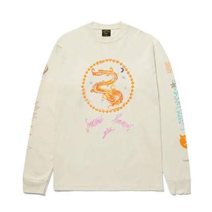 Huf Smashing Pumkins Crush Long Sleeve T-Shirt - Bone